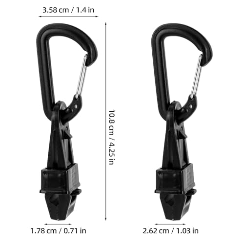 2pcs Boxing Gloves Clip with Carabiners, No-Slip Gloves Clamp Holder for Hanging MMA Muay Thai Glove on Backpack Gym Bag or Gear Bag Quick-Dry Carrying Hook for Training Equipment