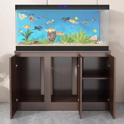 Aquarium Stand, Fish Tank Base with Shelves, Reptile Tank Stand, Height 75cm/29.5in, Two-Tiered, Storage Rack, Suitable for Living Room or Office(120x50cm/47.2x19.7in) - size: 120x50cm/47.2x19.7in