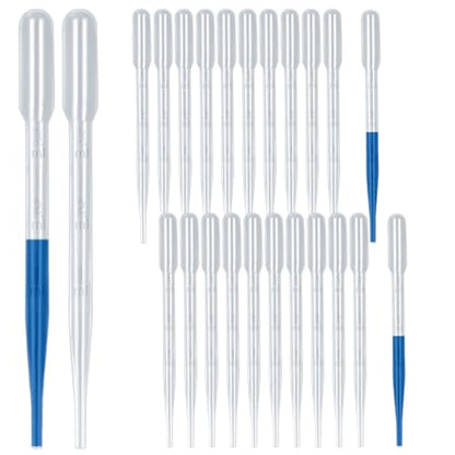 120Pcs Plastic Transfer Pipettes 3ml Dropper for Oil | Disposable Dropper, Eyedropper Water Droppers, For Craft Lab Resin Paint - size: 3ml
