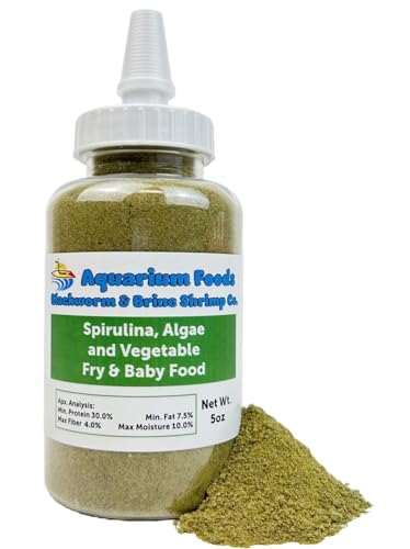 Spirulina, Algae, Vegetable Powder for Tropical Fish Fry and Babies, Corals, Anemones…5oz Squeeze Bottle - size: 5 Ounce (Pack of 1)