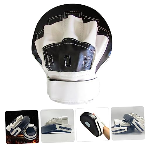 HEMOTON Boxing Pads Focus Mitts Curved Kickboxing Hand Pads Sturdy PU Material Strike Shield for Martial Arts Training Suitable for Boys and Girls and Adults for Taekwondo Practice