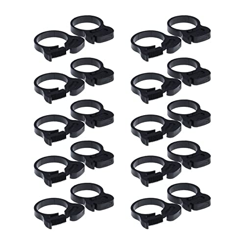 Double Gripping Nylon Hose Clamps, Snap Grip Nylon Plastic Hose Clamps (25.5-27.5mm (1inch), 20pack) - size: 25.5-27.5mm (1inch), 20 pack