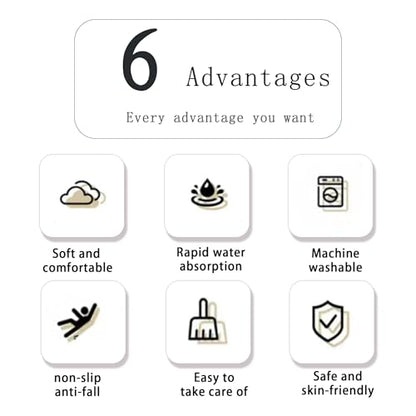 Gangdise 12 PCS Thickened Plush Interlocking Floor Mat Fluffy Square Tiles EVA Foam Matswith 16 Edgings Soft Anti-Slip Exercise Play Mat for Room (White) - color: White