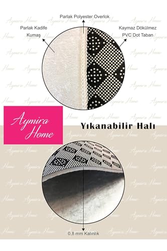AI-Designed Educational Children Prayer Mat Digital Print Non-Slip Base 60x100cm Polyester with 4mm Foam Padding Bej 60x100