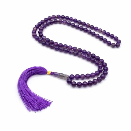 Mandala Crafts Tasbih Islamic Rosary Muslim Prayer Beads - style: Amethyst
