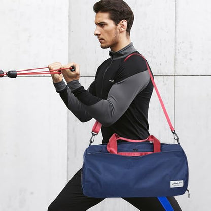 BESMART Gym Bags for Men with Side Pocket，38L Large Sports Gym Duffle Bag | Adjustable Strap&Shoe Compartment, Waterproof, Spacious, Wet Pocket, Durable Duffel Bag for Gym,Travel, Fitness,Navyblue - color: Navyblue with TPU pocket