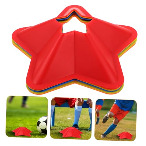 HANABASS 5pcs Portable Soccer Training Cones Agility Disc Markers for Football Practice Lightweight Sports Equipment for Enhanced Speed Reaction for Training Anywhere