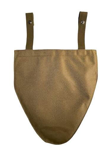 Tactical Molle Groin Protector, Detachable 800D Nylon Soft EVA for Airsoft | 800D nylon rugged build, soft EVA impact padding, detachable design, MOLLE compatible for airsoft tactical use - color: Tan