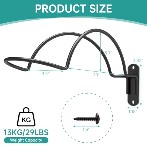 4 Pcs Wall Mounted Helmet Rack Storage Display Rack Hanger, Motorcycle Helmet Holder for Equestrian/Baseball/Iron Man/Scout Trooper/HockeyHelmet（No Helmet） - size: 4 PCS