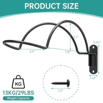 2 Pcs Wall Mounted Helmet Rack Storage Display Rack Hanger, Motorcycle Helmet Holder for Equestrian/Baseball/Iron Man/Scout Trooper/HockeyHelmet（No Helmet） - size: 2 PCS