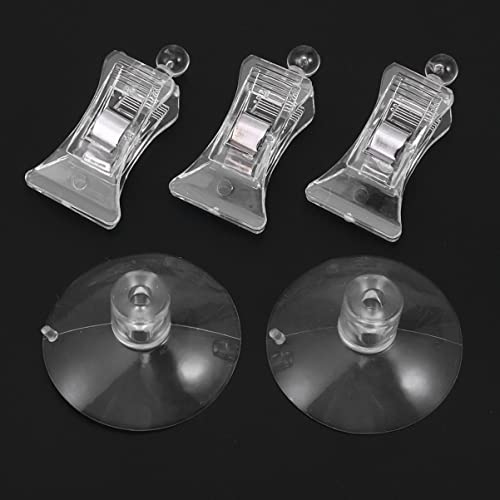 BESPORTBLE Aquarium Tool 10pcs Fish Tank Suction Cup Feeding Clips Easy Install/uninstall Feeding Accessory