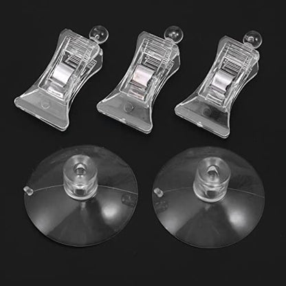 BESPORTBLE Aquarium Tool 10pcs Fish Tank Suction Cup Feeding Clips Easy Install/uninstall Feeding Accessory