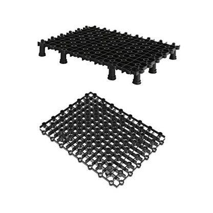 Hemobllo Aquarium Bottom Plate Fish Tank Bottom Tray Grid PVC Fish Tank Board Divides Tray Divider Bottom for Mixed Breeding 5pcs (Black Tank Stand Fish Tank Divider - size: Size 1