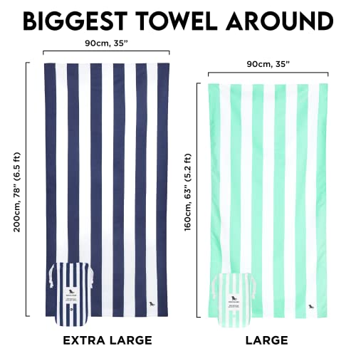 Dock & Bay Beach Towel - Quick Dry, Sand Free - Compact, Lightweight - 100% Recycled - Includes Bag - Cabana Light - Lombok Lilac - Large (160x90cm, 63x35) - color: Cabana Light - Lombok Lilac, size: Large (160x90cm, 63x35")