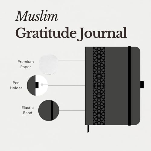 Islamic Gratitude Journal, Daily Prayer Tracker and Planner with Duas for Hardships, Faith and Gratitude - Islamic Gift for Women and Girls, Gift ideas for Muslims