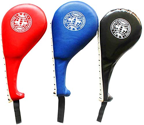 ausuky Taekwondo Double Kick Pad Target Tae Kwon Do Karate Foot Practice - color: Blue