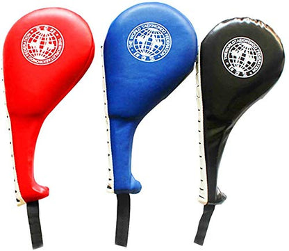 ausuky Taekwondo Double Kick Pad Target Tae Kwon Do Karate Foot Practice - color: Blue