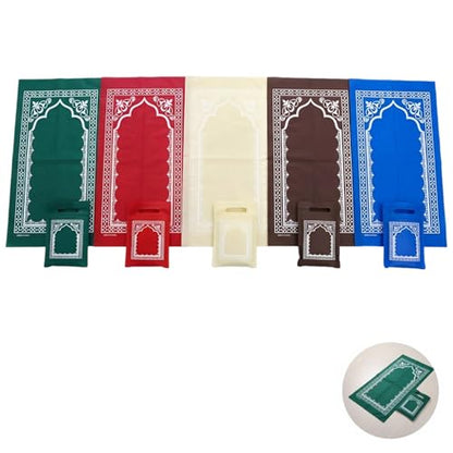 5 Pcs Portable Prayer Mat Set, Non-Woven Fabric Travel Praying Mat with Storage Bag, 42.5 x 26.8 in / 108 x 68 cm, Disposable for Home, Outdoor Travel, Business Trip