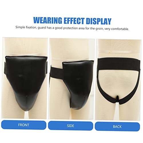 VICASKY Professional Groin Protector for Martial Arts and Combat Sports Reusable Crotch Guard with Ergonomic Design for Karate Boxing Thai Training Adult and Youth Black