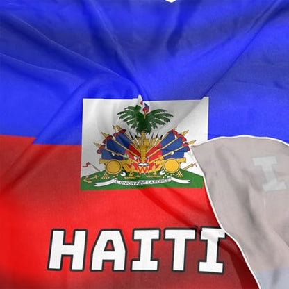 Women's Silk Scarf Square Satin Head Scarves Fashion Neck Scarf Hair Wraps Silk Bandana - color: Haiti Flag