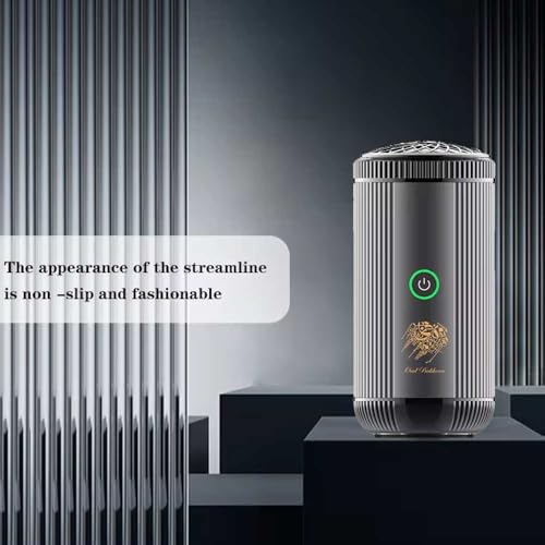 Bakhoor BoSidin Stylish Portable Incense Burner | USB Rechargeable Oud burner for Home Office and Car (X022-Silver)