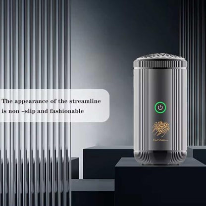 Bakhoor BoSidin Stylish Portable Incense Burner | USB Rechargeable Oud burner for Home Office and Car (X022-Silver)