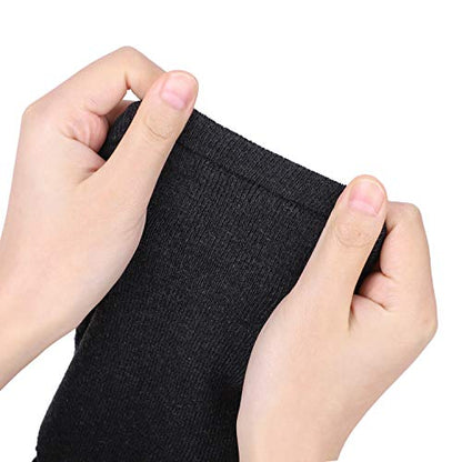 ITODA Knitted Double Shoulder Warm Compression Sleeve Wrap Recovery Office Home Knit Cashmere Guard for Rotator Cuff Shoulder Chronic Tendonitis Pain Relief - color: Dark Grey Shoulder Brace