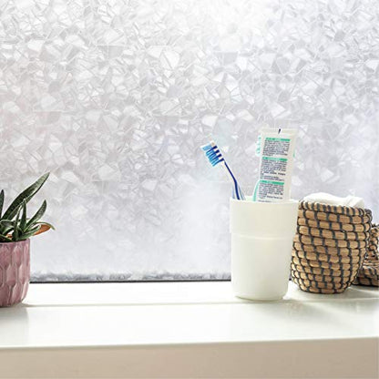 d-c-fix 346-0166 Self-Adhesive Privacy Glass Window Film, Splinter, 17" x 78" Roll - color: Splinter, size: 17" x 78" Roll