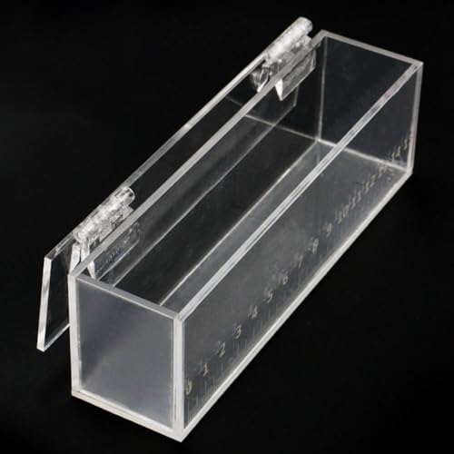 Fish Viewing Box Acrylic Outdoor Indoor Micro Landscape Fish Tanks Fishing Photo Tank Fish Breeding Tanks Photo Box with Scale(L) - size: L