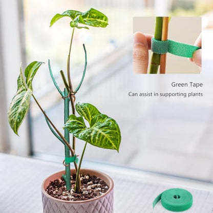 Belit 6 Pack Stackable Twigs, Small Plant Support Stakes & Plant Cage Support Rings for Indoor Outdoor Plants Climbing Plants, Plastic Branches Support Structures,11" - size: 11 Inch-6 Pack