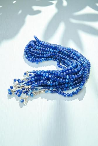 ihvan online, Tasbih Prayer Beads 99, Pack of 10, Muslim Prayer Bead, Islamic Rosary Bead, Dhikr, Tasbeeh Bulk, Misbaha, Masbaha, Tespih, Islamic Gift for Ramadan & Mawlid & Hajj Umrah - color: Navy Blue