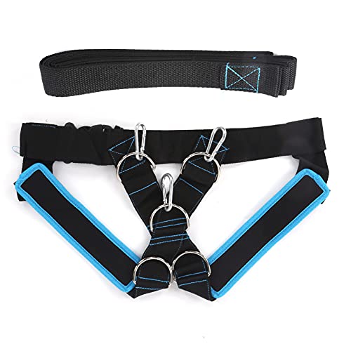 Shoulder Strap Pulling Sled Harness Vest for Speed and Agility Training - color: Black Blue