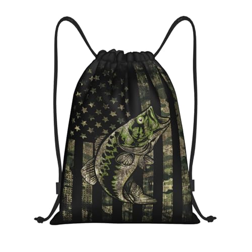 Gianlaima Drawstring Backpack Gym draw string bag For Men Women - color: Black8