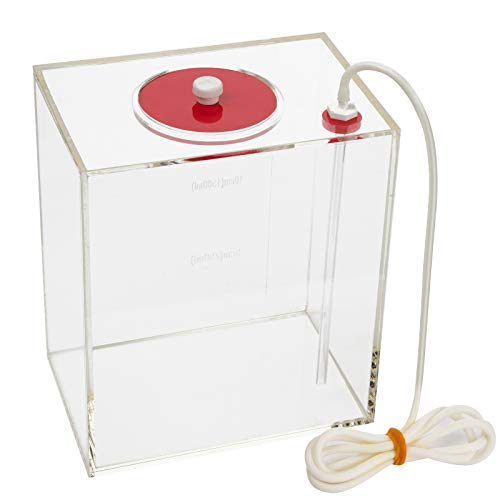 Aquarium Choice Acryli Made Liquid Storage Bucket Dosing Pump Reservoir Container (6.3 * 4.25 * 7.28 Inch;2500ml/2.5L) - size: 6.3*4.25*7.28 Inch;2500ml/2.5L（Red）