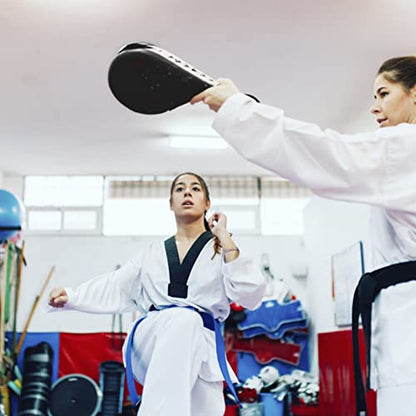 Taekwondo Kick Pads, Pack of 2 Professional TKD Kicking Training Karate Boxing Practice Pad Kickboxing Striking Target Pads Martial Arts Training Equipment for Children and Adults(Black)