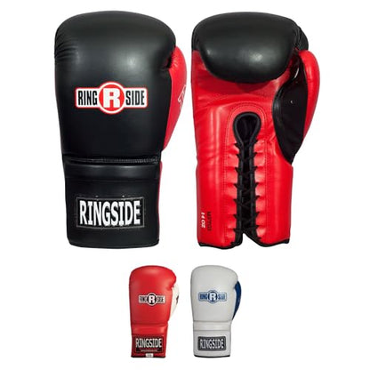 Ringside Lace IMF Tech Boxing Training Sparring Gloves - color: Black, size: 14 OZ