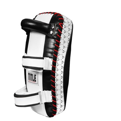 Title Muay Thai Leather Contoured Thai Pads (Pair): Muay Thai Pad, Thai Pad, MMA Pad, Punch Mitts, Kick Pad, Kick Boxing