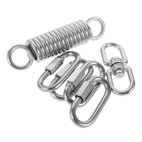 1Set Hammock Chair Spring Set Heavy Duty Metal Swing Springs for Hanging Chairs Porch Swings and Outdoor Use Suitable for Yoga Relaxation and More