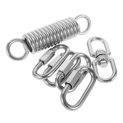 1Set Hammock Chair Spring Set Heavy Duty Metal Swing Springs for Hanging Chairs Porch Swings and Outdoor Use Suitable for Yoga Relaxation and More