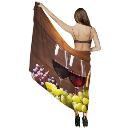 Chiffon Shawl Scarf Sarong And Sun Protective Shawl Long Lightweight Travel Scarf - color: Color193