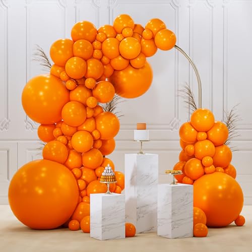 PartyWoo Orange Balloons 99pcs Different Sizes of 36 18 12 10 5 Inch Matte Fall Balloon Arch Kit Garland for Thanksgiving Halloween Little Cutie Baby Shower Birthday Party Decorations Orange-Y9 - color: Orange-y9