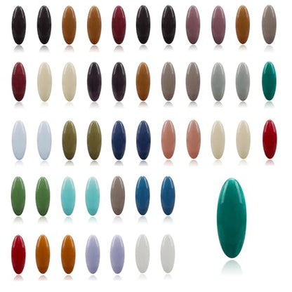 48Pcs Hijab Pins for Women, Plastic Oval Scarf Safety Pins,Colorful Hollow Muslim Headscarf Pins,Locking Brooch Clips for Scarves Clothing Accessories