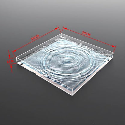 Acrylic Water Tank Shallow Sink Tray, Photography Props Display Cabinet, Photography Tray for Shooting Low Water Tank, Table Storage Box(30x30x6cm/12x12x2in) - size: 30x30x6cm/12x12x2in