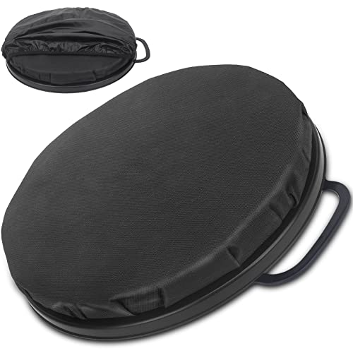 WarBull 5 Gallon Bucket Seat, 360-Degree Swivel Seat Foam Cushion Bucket Seat Lid with Waterproof Cover for Dove Duck Hunting, Fishing, Baseball, Gardening and Camping - color: Black