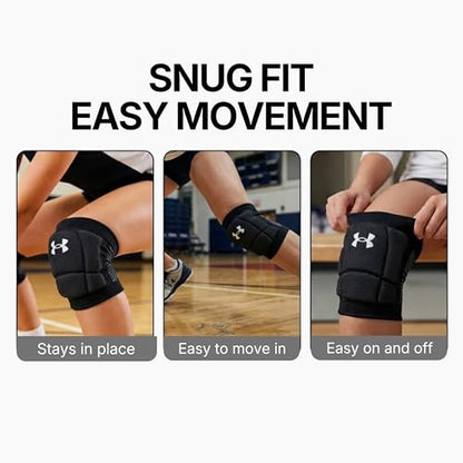 Under Armour Volleyball Knee Pads, Set of 2 - color: Black, size: Medium