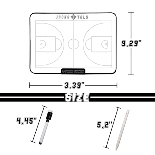 Double-Sided Electronic Coaching Board 15.5 Inch LCD Screen Basketball Tactical Coach Board with Stylus Pen, Dry Erase Pen and Eraser, Magnets for Training Teaching