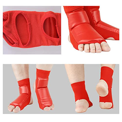 Taekwondo Foot Protector Boxing Foot Protector, Taekwondo Foot Pads Boxing Foot Protectors Adult Training Taekwondo Gear Non Slip Impact Ankle Pads Protective (L)