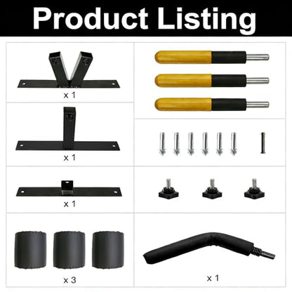Wing Chun Dummy for Martial Arts Training - Wall Mount & Portable Options - Interchangeable Spring Arms for Martial Arts, Boxing, and Karate Practice (Wall Mounted)