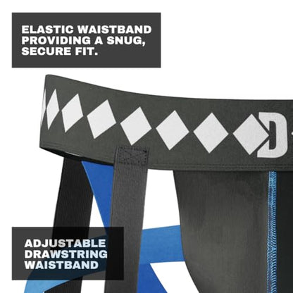 Diamond MMA 3-in-1 Hockey Garter Belt System - Complete with Athletic Cup, Garter, and Jock - Shift-Proof Groin Protection for Hockey Players & Goalies - size: X-Large