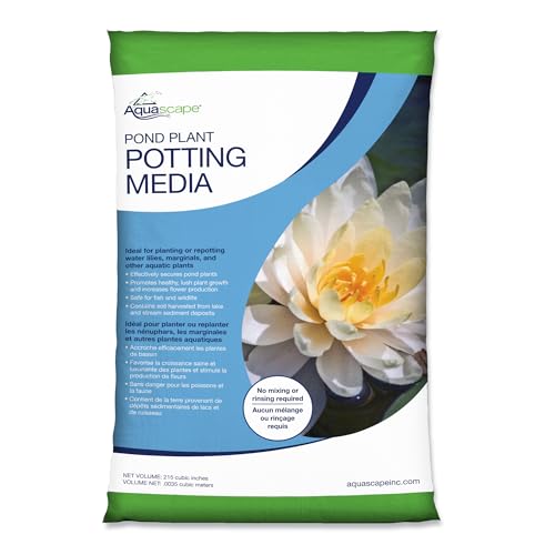 Aquascape Pond Plant Potting Media, Nutrient-Rich Aquatic Soil for Water Gardens, Supports Strong Root Growth, 215 Cubic Inches, 89002 - size: 215 cubic inches